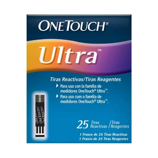 Tiras Reactivas Onetouch Ultra Con 25 Piezas