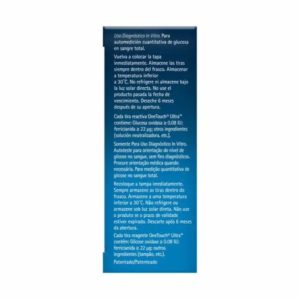 Onetouch Ultra Tiras Reactivas 50 Pzas - Imagen 3