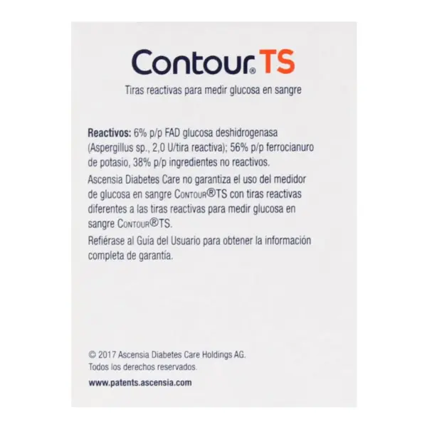 Tiras Reactivas Contour Ts Con 50 Piezas - Imagen 2