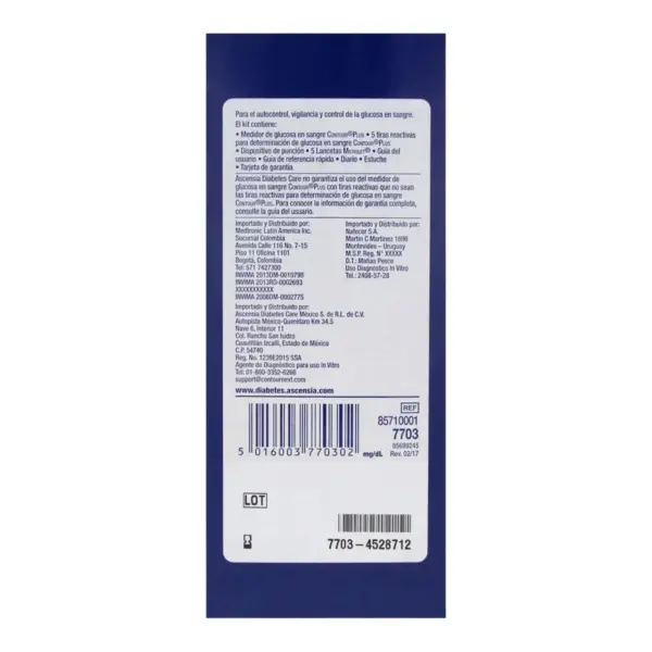 Medidor De Glucosa Contour Plus Con 1 Pieza - Imagen 2