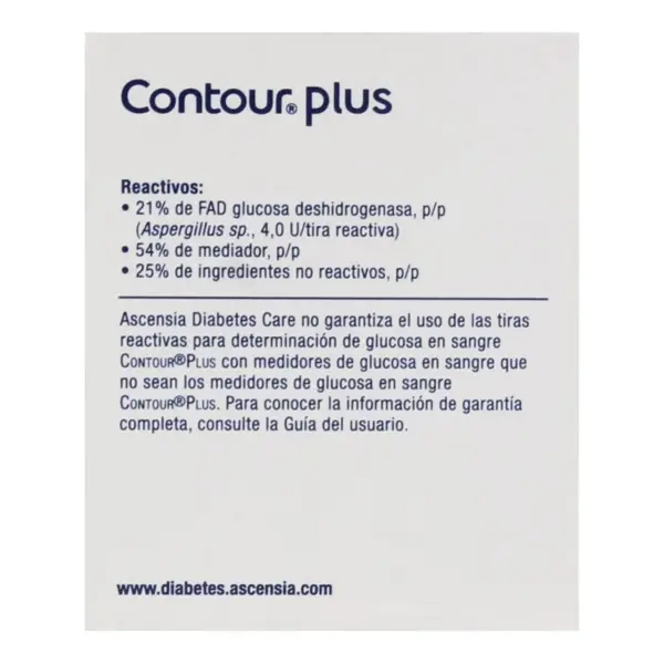Tiras Reactivas Contour Plus Con 25 Piezas - Imagen 2