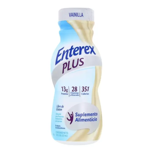 Enterex Plus Vainilla Suplemento Alimenticio De 237 Ml
