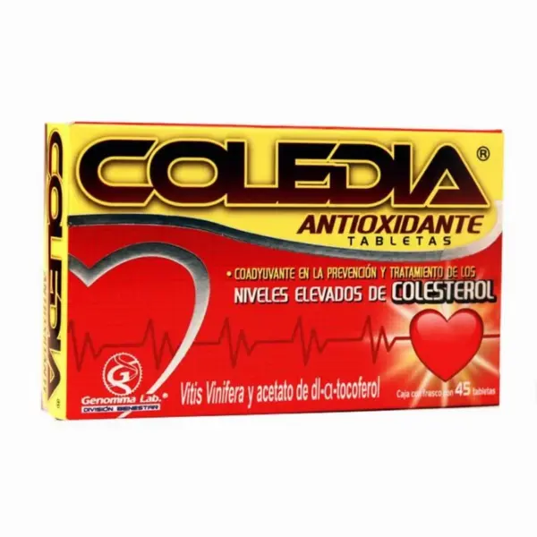 Coledia Antioxid Suplemento Alimenticio Con 45 Tabletas - Imagen 2