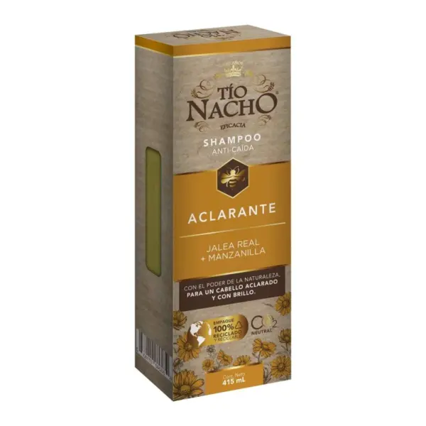 Tío Nacho Antiedad Shampoo Anticaída Con Jalea Real 415 Ml - Imagen 2