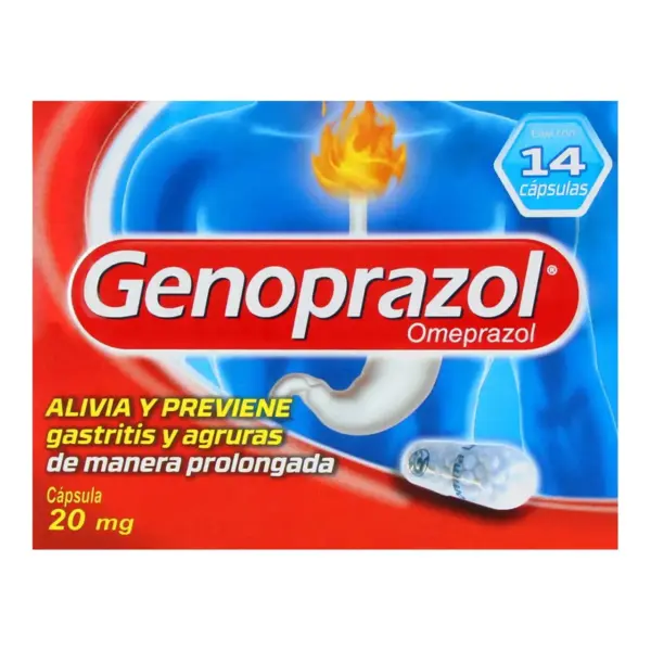 Genoprazol 20 Mg Con 14 Cápsulas - Imagen 2