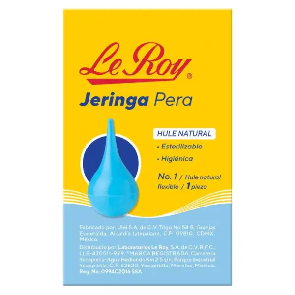 Le Roy Jeringa Pera De Hule No.1 Con 1 Pieza - Imagen 2