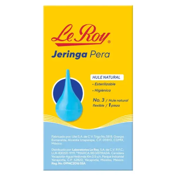 Le Roy Jeringa Pera De Hule No.3 Con 1 Pieza - Imagen 2