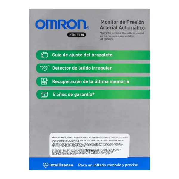 Monitor De Presión Arterial Omron Hem-7120 Con 1 Pieza - Imagen 4