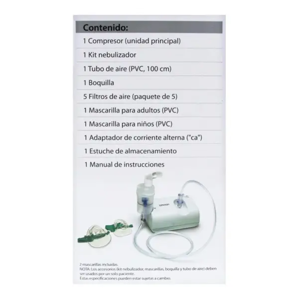 Nebulizador De Compresor Omron Con 1 Pieza - Imagen 2