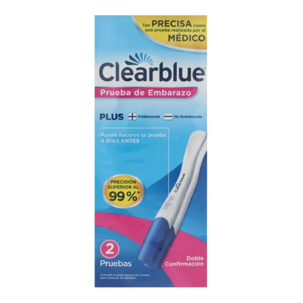 Clearblue Plus Prueba De Embarazo Con 2 Pruebas