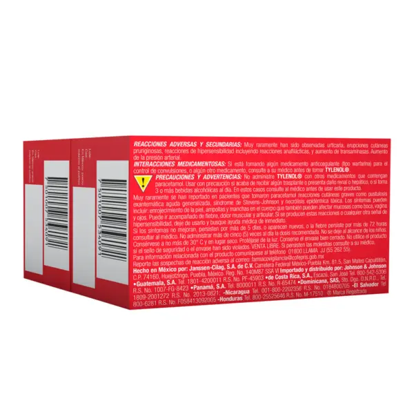 Tylenol 500 Mg Con 40 Tabletas Pack 2 - Imagen 3