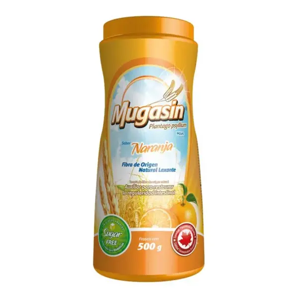 Mugasin Suplemento Alimenticio Sabor Naranja Con 500 G