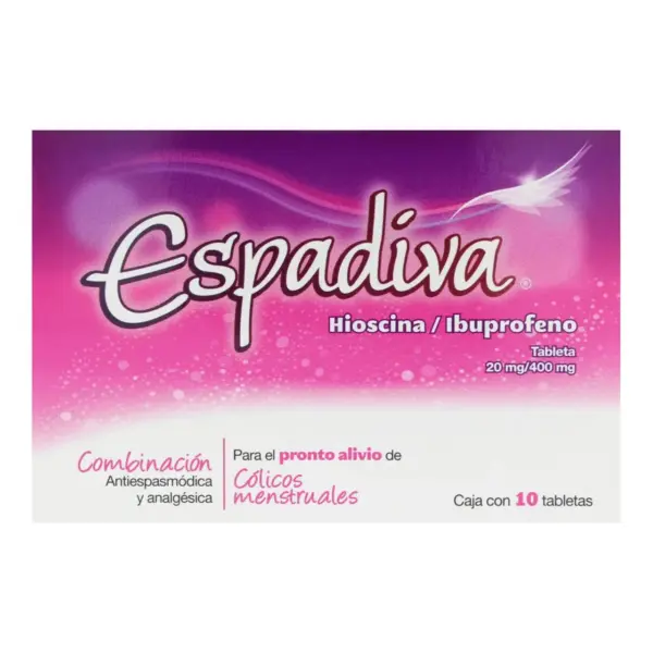 Espadiva 20/400 Mg Con 10 Tabletas