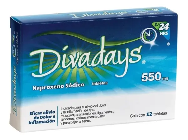 Divadays 550 Mg Con 12 Tabletas