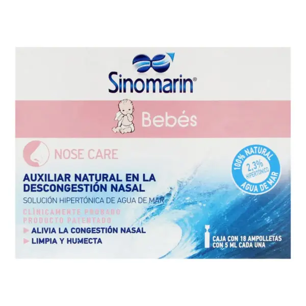 Sinomarin Bebes Descongestionante Nasal 5ml Con 18 Ampolletas