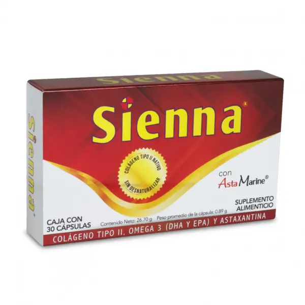 Sienna Suplemento Alimenticio Con 30 Cápsulas
