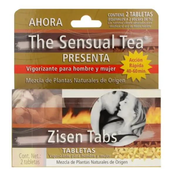 The Sensua Tea Vigorizante Tabletas, 2 Tabletas.