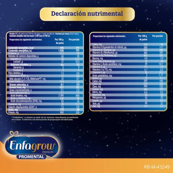 Enfagrow Premium Etapa 3 Fórmula Infantil Apartir De 1 Año 800 Gr - Imagen 6