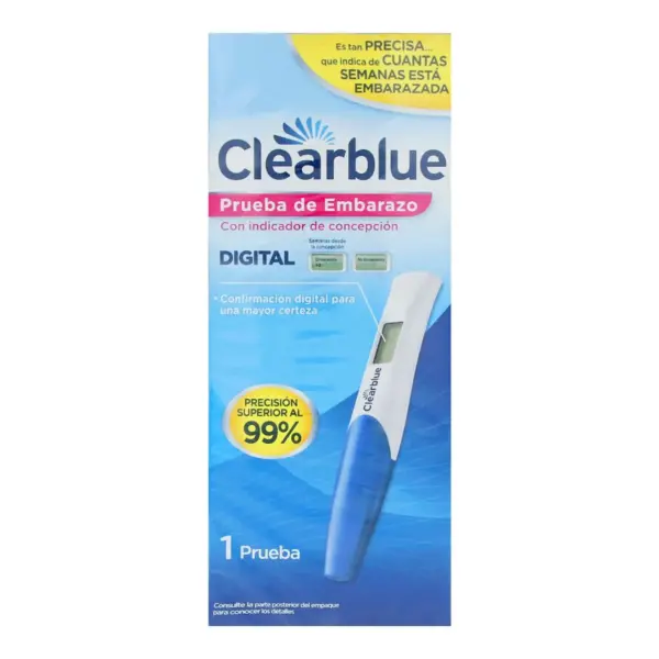 Prueba De Embarazo Clearblue Confirmación Digital 1 Unidad