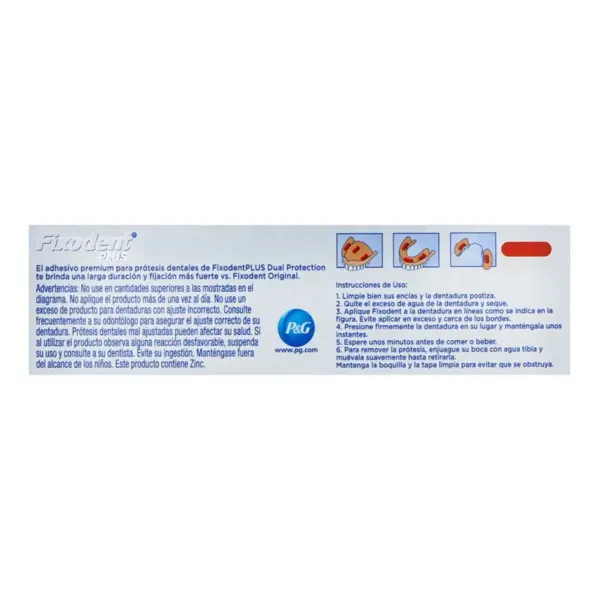 Fixodent Plus Pasta Adhesiva Dental 35 Ml - Imagen 2