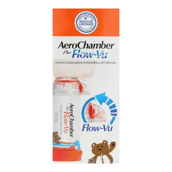 Cámara Inhaladora Aerochamber Plus Flow-Vu Lactante Con 1 Pieza