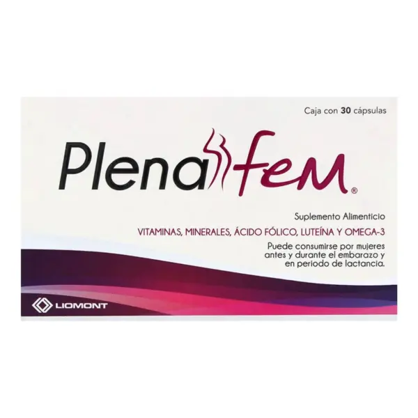 Plena Fem Suplemento Alimenticio Con 30 Cápsulas