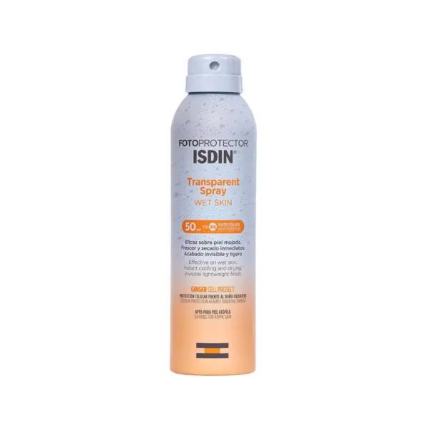 Isdin Fotoprotector Corporal Transparent Wet Skin Spf50 Spray 250 Ml