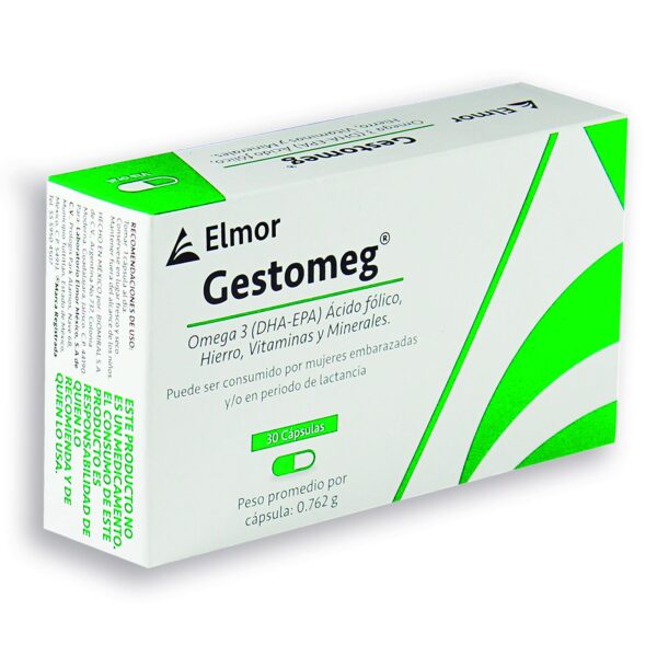 Gestomeg Omega 3 Suplemento Alimenticio Con 30 Cápsulas