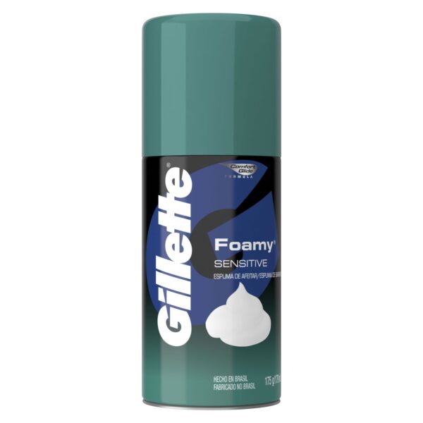 Gillette Foamy Sensitive Espuma De Afeitar Con 179 Ml